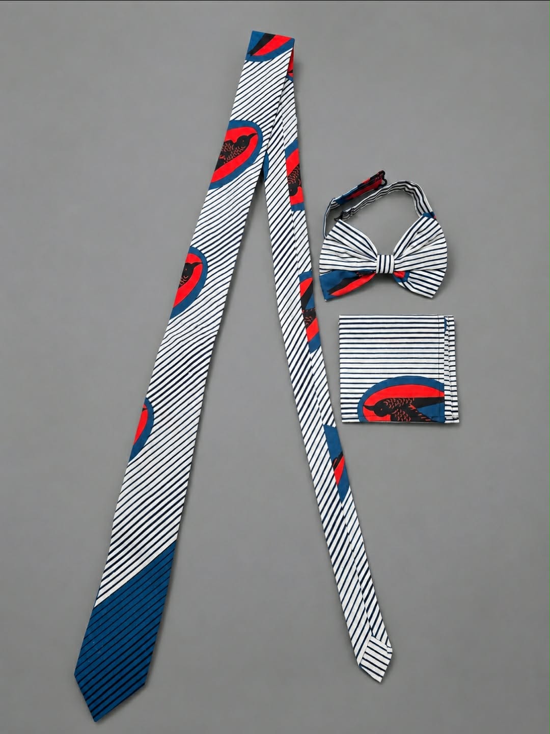 African Print Men’s 3-Piece Tie Set