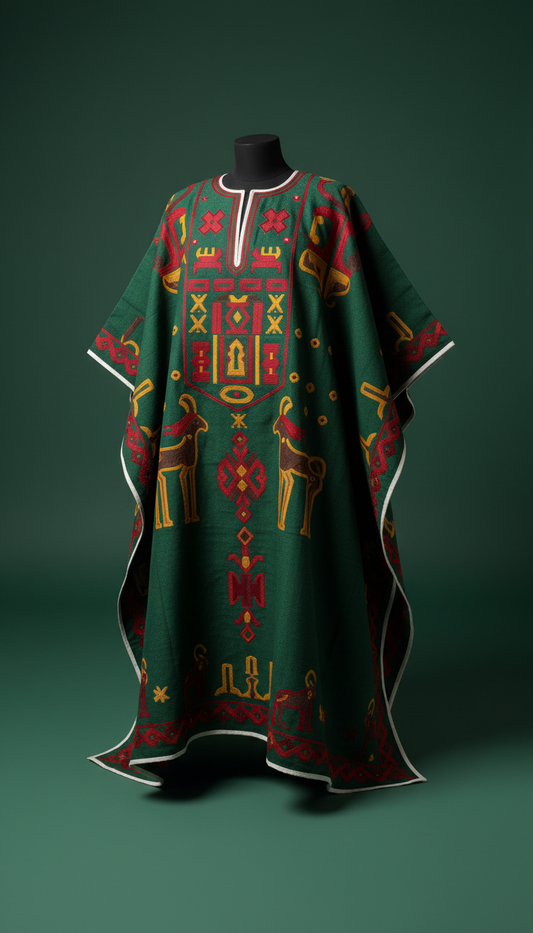Signature Agbada with Symbolic Motif Embroidery
