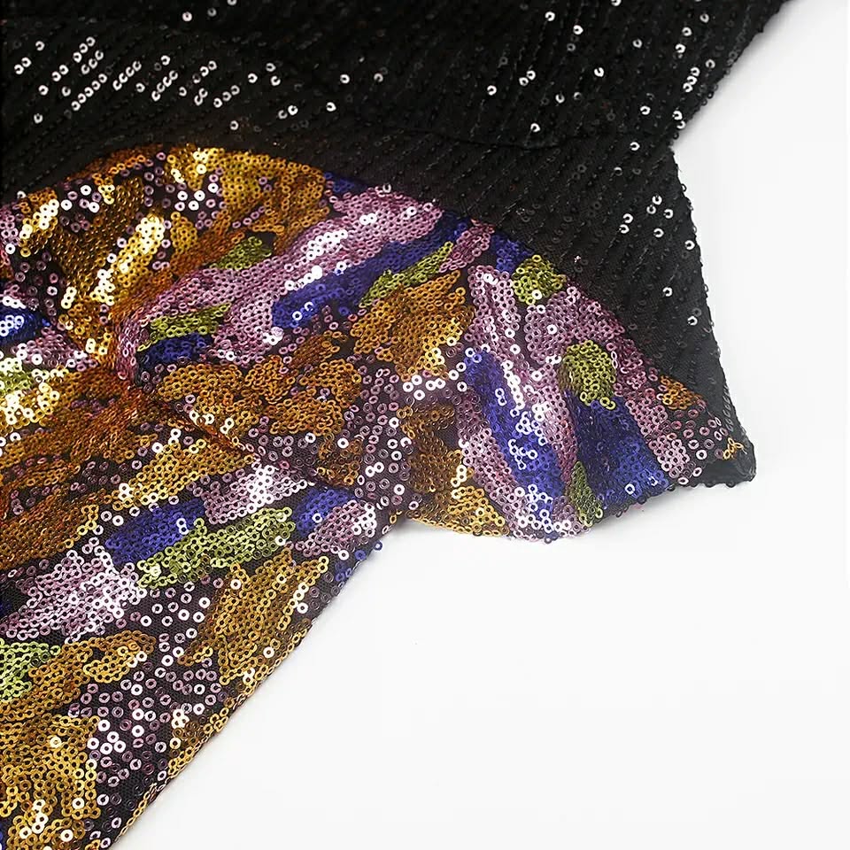 Sequin Elegance Peplum Maxi Dress