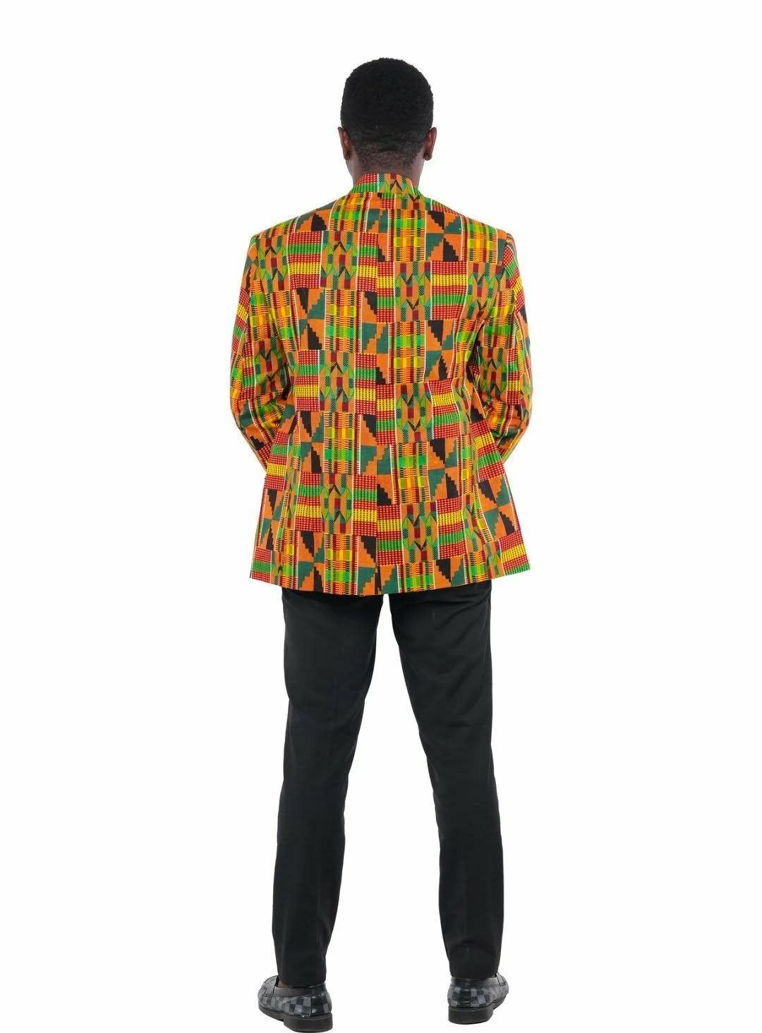 Kente Print Men's Blazer