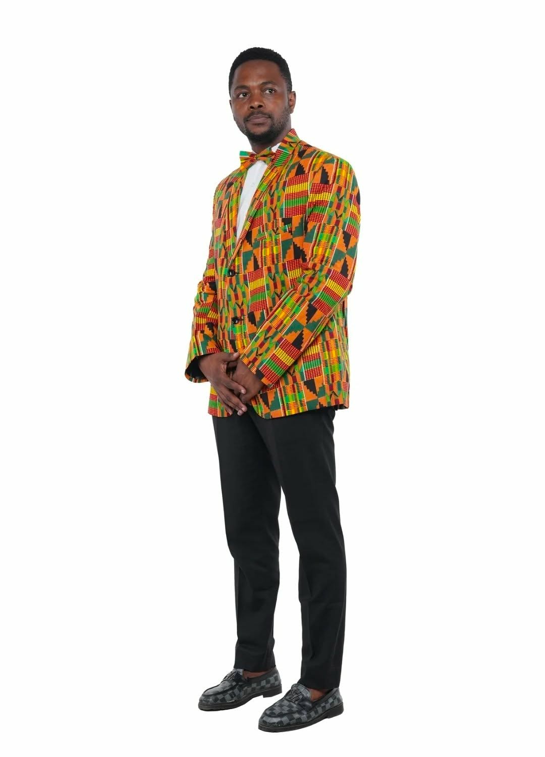 Kente Print Men's Blazer