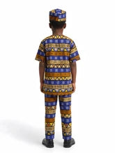 Royal Blue African Boys' 3-Piece Outfit