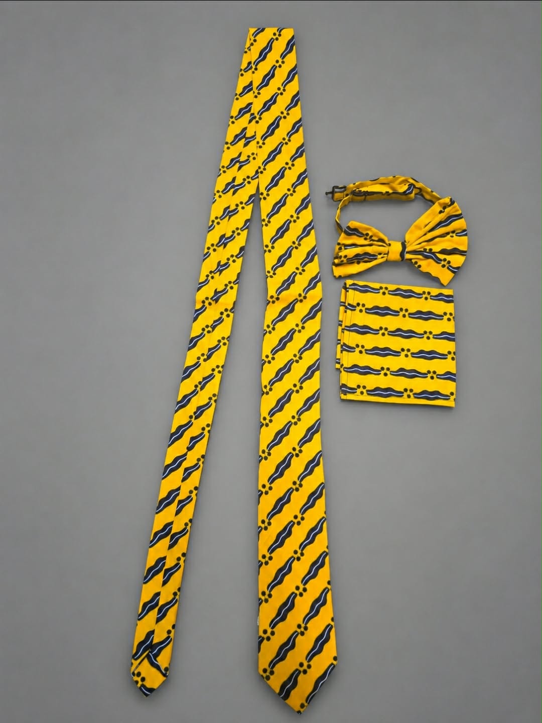African Print Men’s 3-Piece Tie Set