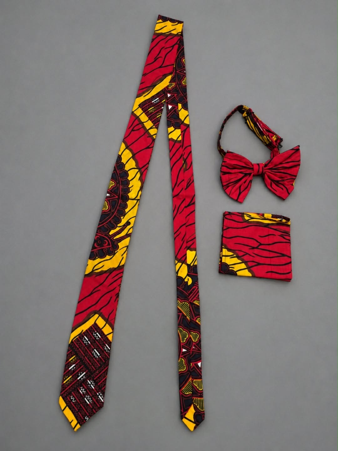 African Print Men’s 3-Piece Tie Set