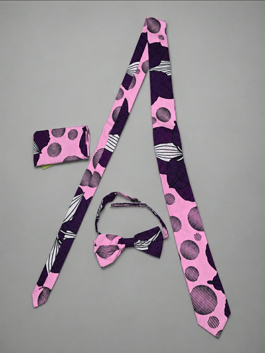African Print Men’s 3-Piece Tie Set