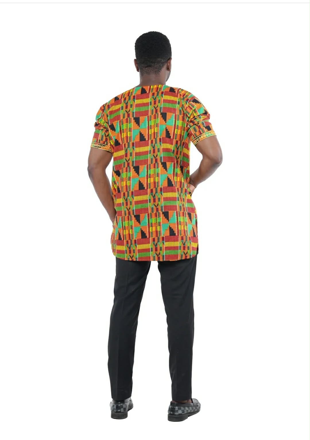 Men’s Multicolor African Print Traditional Shirt